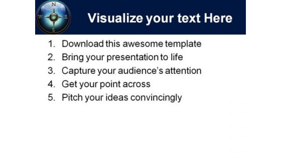 Compass01 Travel PowerPoint Template 1010