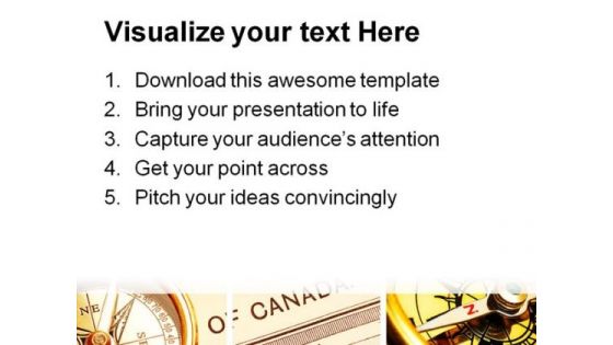 Compass And Map Collage Geographical PowerPoint Themes And PowerPoint Slides 0611