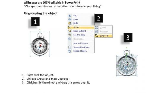 Compass Clipart Graphic Image Editable Slide