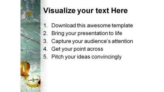 Compass Directions Travel PowerPoint Backgrounds And Templates 1210