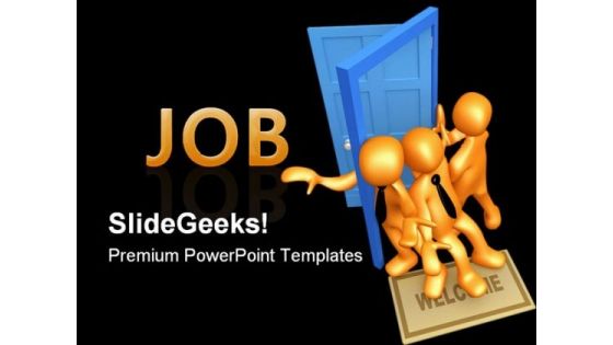 Competing For The Job Business PowerPoint Templates And PowerPoint Backgrounds 0311