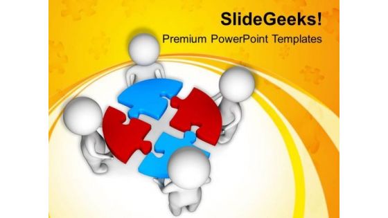 Complete Problem Puzzle And Get Success PowerPoint Templates Ppt Backgrounds For Slides 0813