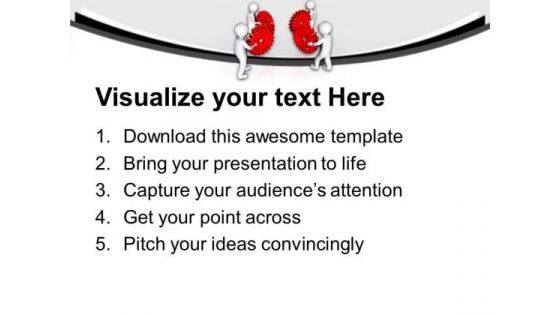 Complete Task With Right Gear PowerPoint Templates Ppt Backgrounds For Slides 0713