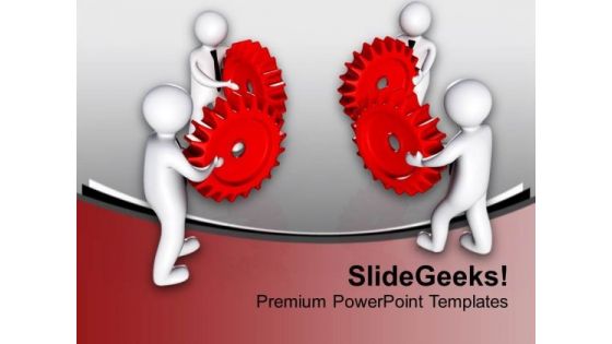 Complete Task With Right Gear PowerPoint Templates Ppt Backgrounds For Slides 0713