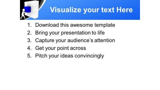 Complete The Blocks Wall With Your Ability PowerPoint Templates Ppt Backgrounds For Slides 0713