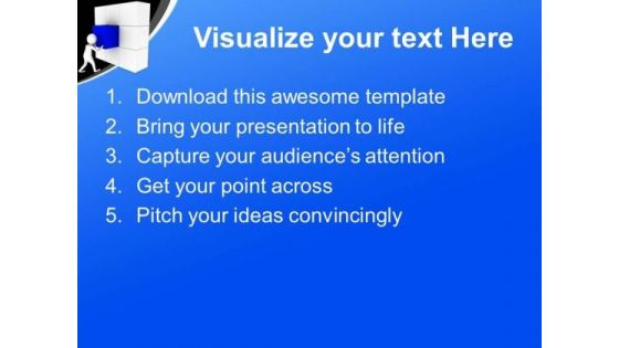 Complete The Blocks Wall With Your Ability PowerPoint Templates Ppt Backgrounds For Slides 0713