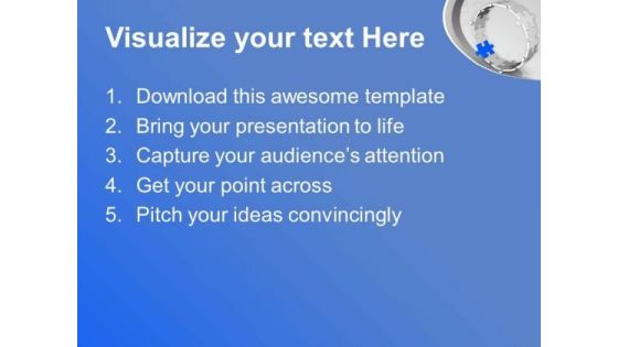 Complete The Circle Of Business PowerPoint Templates Ppt Backgrounds For Slides 0513