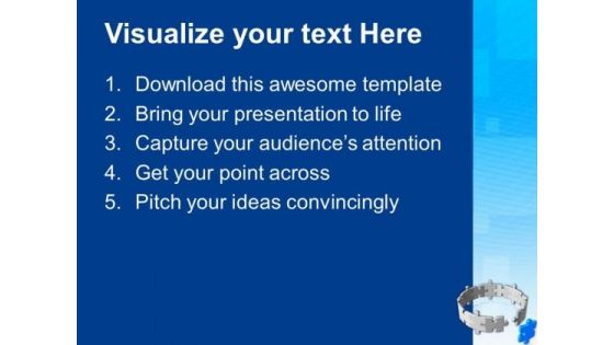 Complete The Cycle With Right Solution PowerPoint Templates Ppt Backgrounds For Slides 0413
