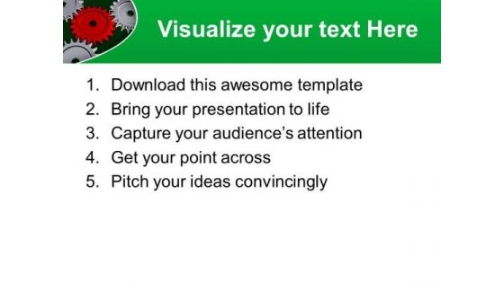 Complete The Process With Connected Gears PowerPoint Templates Ppt Backgrounds For Slides 0713