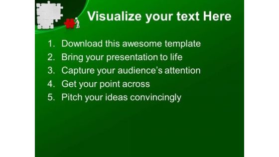 Complete The Puzzle For Business Solution PowerPoint Templates Ppt Backgrounds For Slides 0613