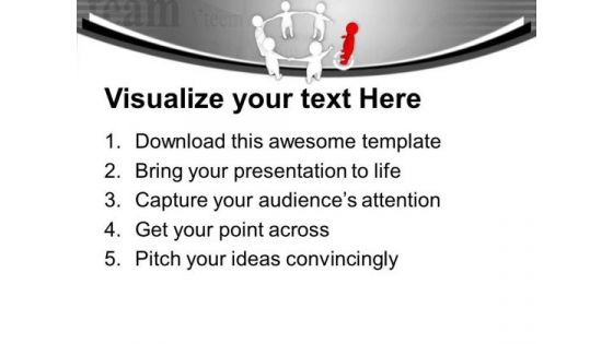Complete The Team With Leader PowerPoint Templates Ppt Backgrounds For Slides 0613