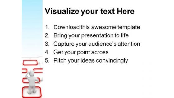 Complicated Diagram Business PowerPoint Template 0910