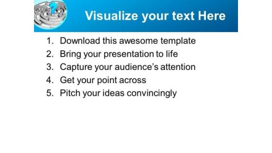 Complicated Maze Business Diagram PowerPoint Templates Ppt Backgrounds For Slides 0313