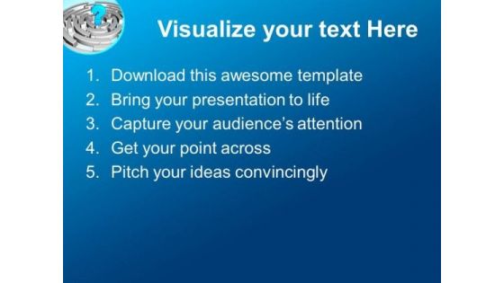 Complicated Maze Business Diagram PowerPoint Templates Ppt Backgrounds For Slides 0313