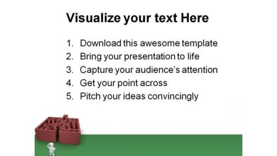 Complicated Maze Business PowerPoint Templates And PowerPoint Backgrounds 0411