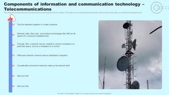 Components Of Information And Communication Technology Telecommunications Formats Pdf