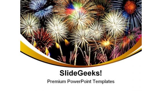 Composite Fireworks Abstract PowerPoint Templates And PowerPoint Backgrounds 0311
