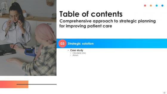 Comprehensive Approach To Strategic Planning For Improving Patient Care Ppt Slide