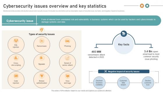 Comprehensive Guide For Website Cybersecurity Issues Overview And Key Statistics