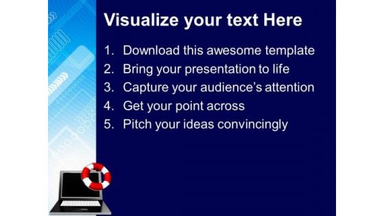 Computer Assistance Concept Success PowerPoint Templates And PowerPoint Themes 0812