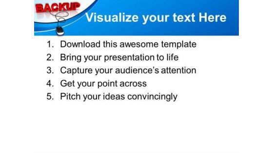 Computer Backup Mouse PowerPoint Templates And PowerPoint Themes 0812