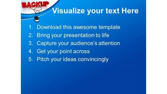 Computer Backup Mouse PowerPoint Templates And PowerPoint Themes 0812