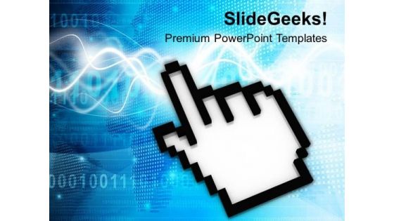 Computer Cursor Technology PowerPoint Templates Ppt Backgrounds For Slides 0713