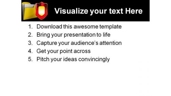 Computer Folder Security PowerPoint Templates And PowerPoint Backgrounds 0211