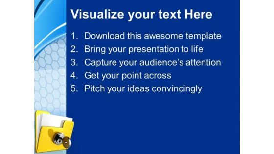 Computer Folder Security PowerPoint Templates And PowerPoint Themes 0912