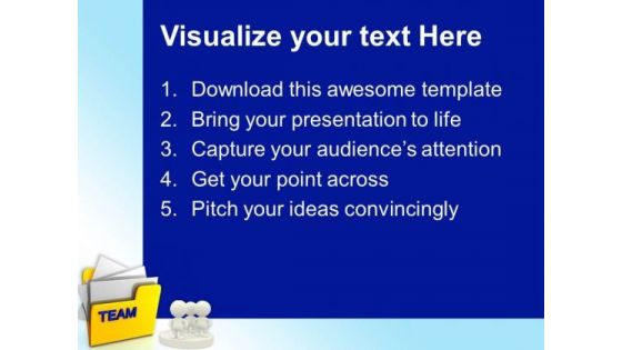 Computer Folder With Team PowerPoint Templates And PowerPoint Themes 1012