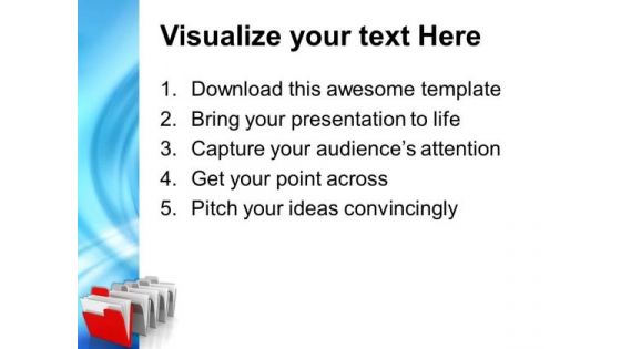 Computer Folders Information PowerPoint Templates Ppt Backgrounds For Slides 0113