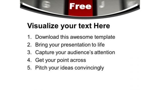 Computer Keyboard With Word Free PowerPoint Templates Ppt Backgrounds For Slides 0213