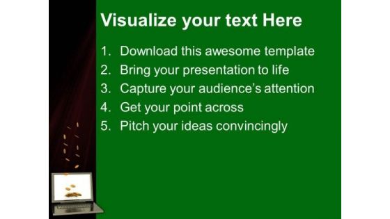 Computer With Dollar Money PowerPoint Templates And PowerPoint Themes 0912
