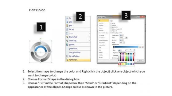 Concentric Circles Data Flow Diagram Ppt Non Profit Business Plans PowerPoint Templates