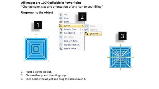 Concentric Data Flow Process 9 Stages Business Plan PowerPoint Slides