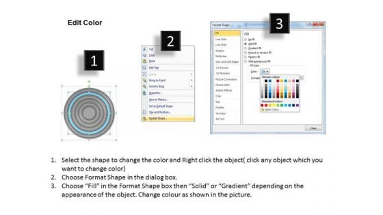 Concentric Layered Process 12 Stages Business Plan PowerPoint Templates
