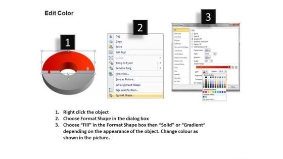 Concept 3d Circular Puzzle 2 Pieces PowerPoint Slides And Ppt Diagram Templates
