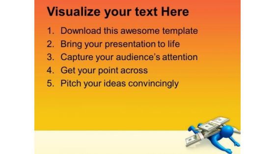 Concept Of Financial Crisis PowerPoint Templates Ppt Backgrounds For Slides 0813