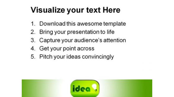 Concept Of Idea Business PowerPoint Themes And PowerPoint Slides 0211