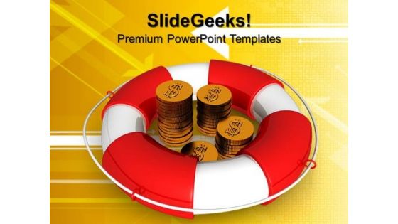 Concept Of Insurance Of Monetary Business PowerPoint Templates And PowerPoint Themes 0812