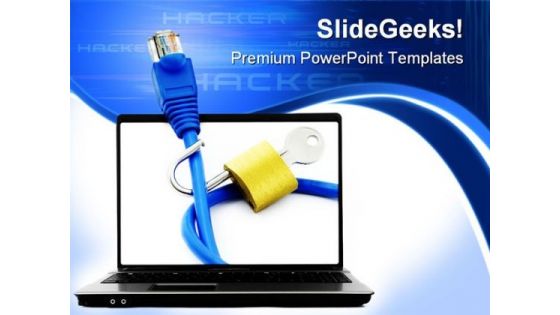 Concept Of Internet Security PowerPoint Templates And PowerPoint Backgrounds 0511