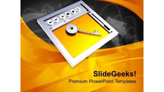 Concept Of Internet Security PowerPoint Templates Ppt Backgrounds For Slides 0713