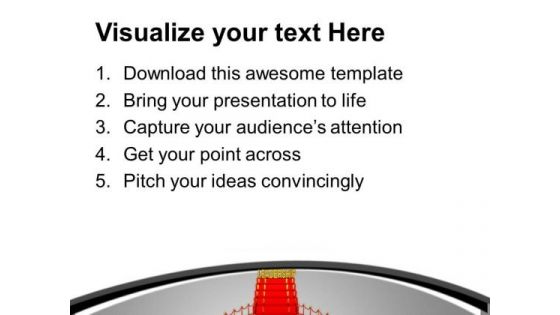 Concept Of Leadership Winner On Red Satirs PowerPoint Templates Ppt Backgrounds For Slides 0313