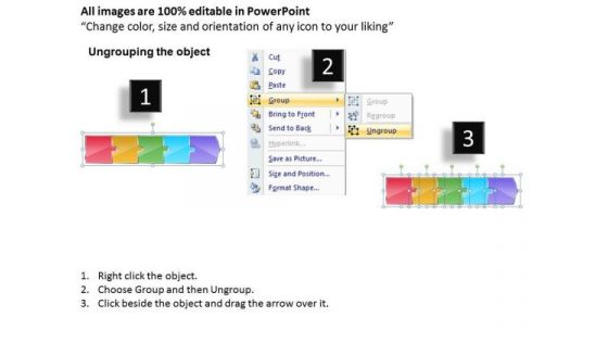 Concept Of Mystery Using 5 Puzzles Office Flow Charts PowerPoint Templates