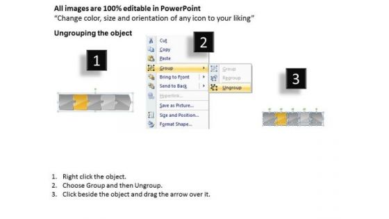 Concept Of Mystery Using 5 Puzzles Quote Process Flow Chart PowerPoint Slides