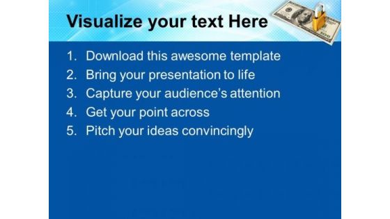 Concept Of Secured Money America PowerPoint Templates Ppt Backgrounds For Slides 1212
