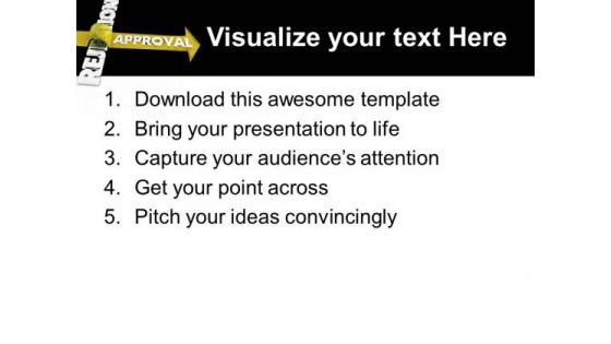 Conceptual Image Of Getting Approval PowerPoint Templates Ppt Backgrounds For Slides 0713