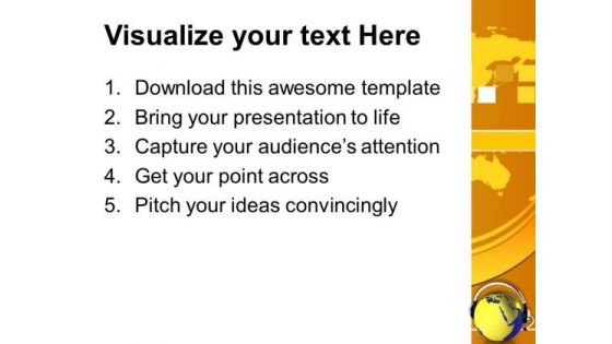 Conceptual Image Of Global Communication PowerPoint Templates Ppt Backgrounds For Slides 0113