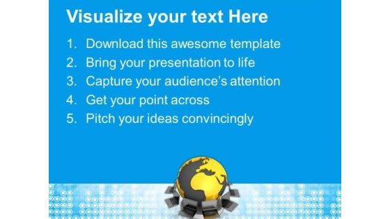 Conceptual Image Of Global Networking PowerPoint Templates Ppt Backgrounds For Slides 0813