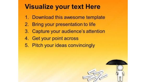 Conceptual Image Of Insurance Future PowerPoint Templates And PowerPoint Themes 0912